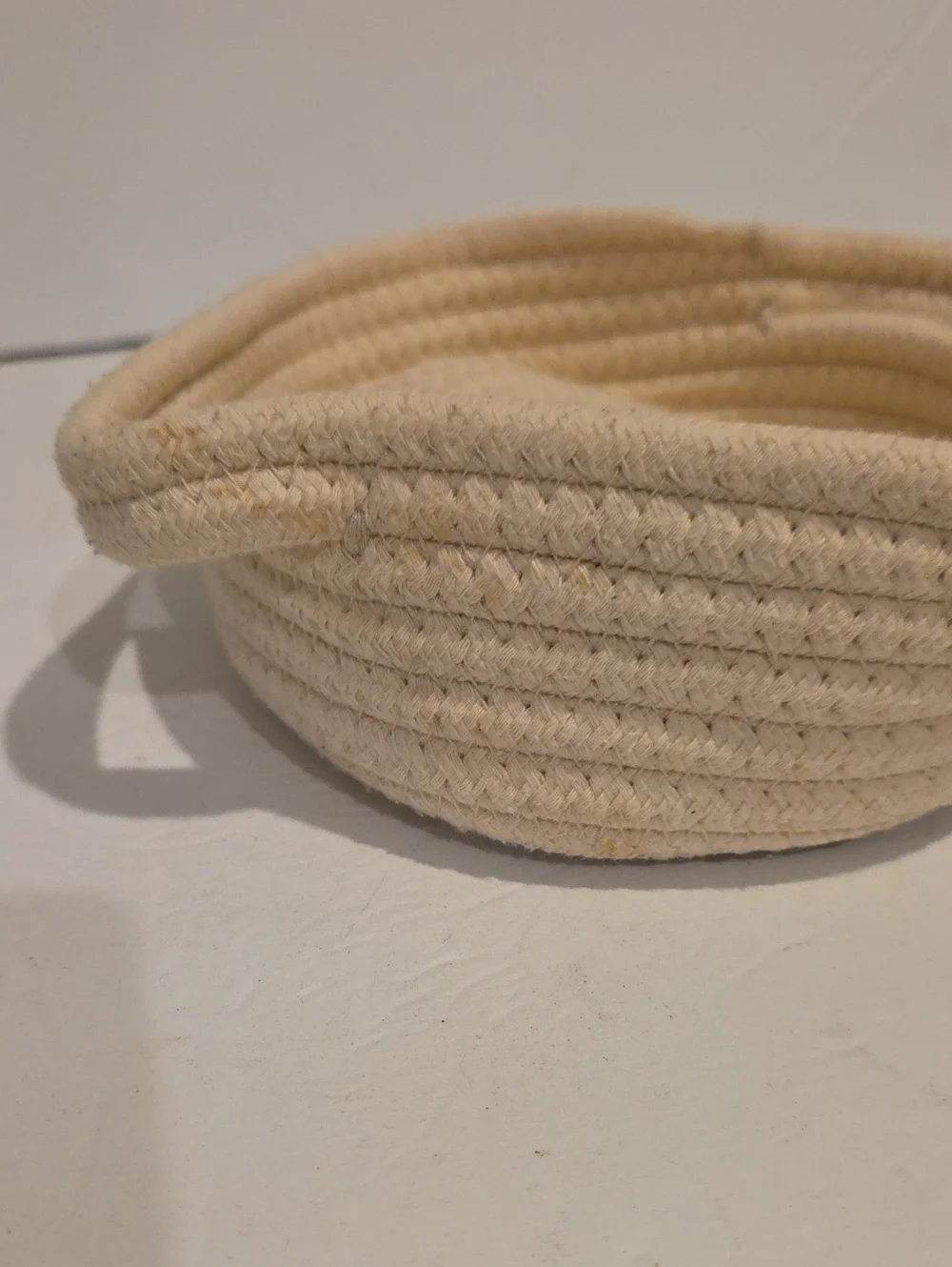 Lovevery Basket Natural Cotton Rope Storage Basket with Handles - Cream